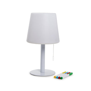 Two's Company Lamp, 11.25 inches tall with a 6-inch diameter, Multicolor