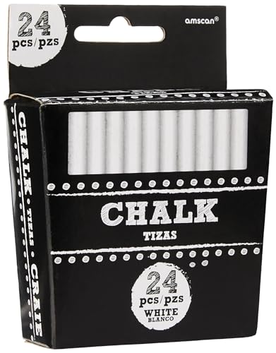 Amscan 398048 White Chalk | 24 Ct. | 3"