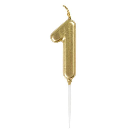Unique Industries Unique Gold Mini Number 1 Pick Candle