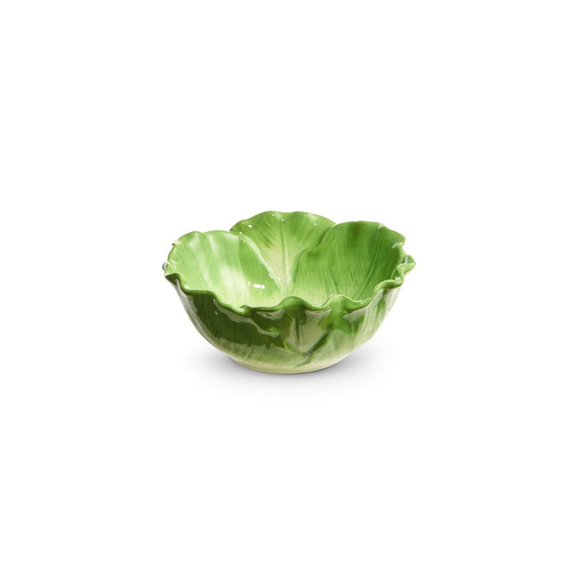 RAZ Imports Green Cabbage Food Safe Dishware Bowl, 6.5-inch Diameter, Ceramic, Gift, Kitchen, The Carrot Patch