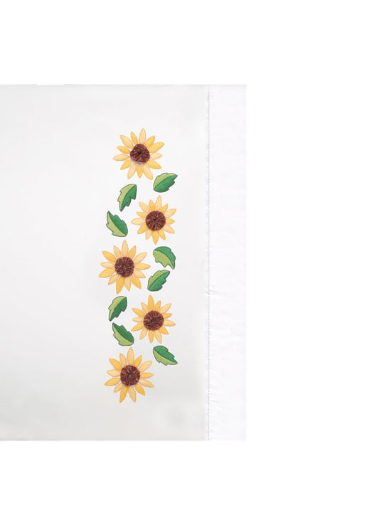 Design Works Crafts Tobin Stamped Pillowcases, Sunflower Yo, 20" x 30" Embroidery Kit