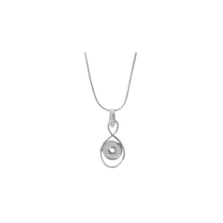 Ginger Snaps Necklace, 20 inches, Silver
