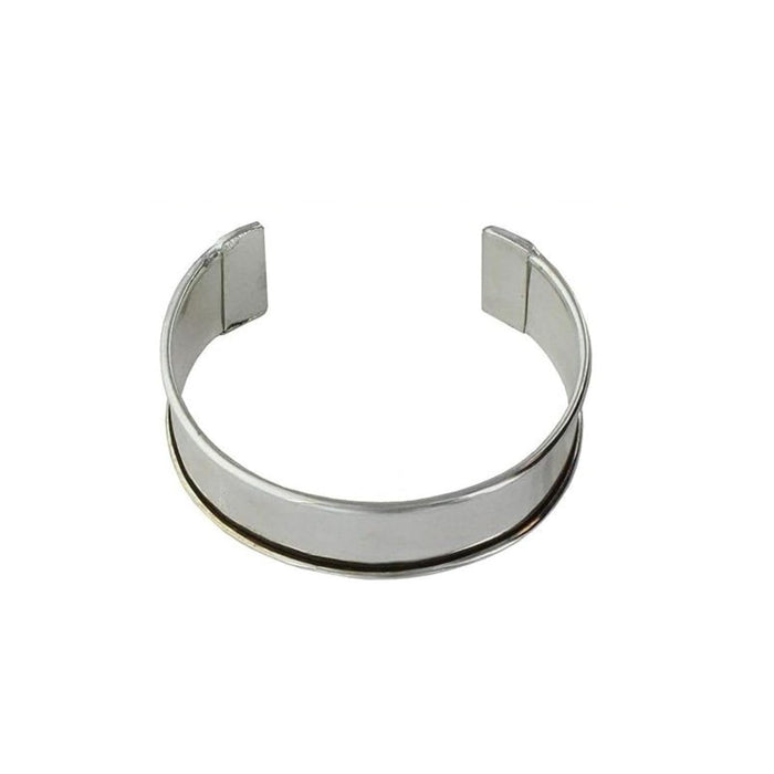 Realeather Bracelet, 1 inch, Silver