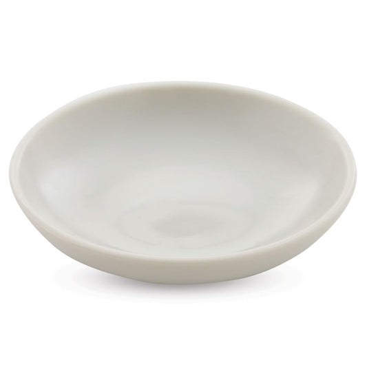 Yasutomo Porcelain Saucer for Ink or Color Mixing, 3 1/2 inch Diameter, White (WCW210)