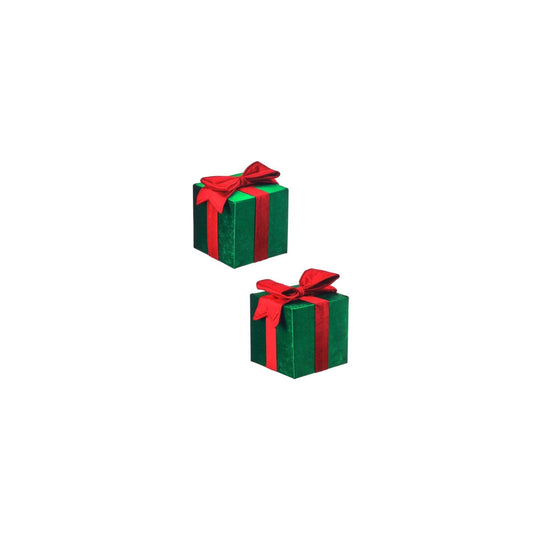 Regency International Gift Wrap, 8-10 inches, Green Red