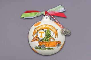 Magnolia Lane Hanging Ornament, 3.5" Dia, [In] University of Tennessee Colors