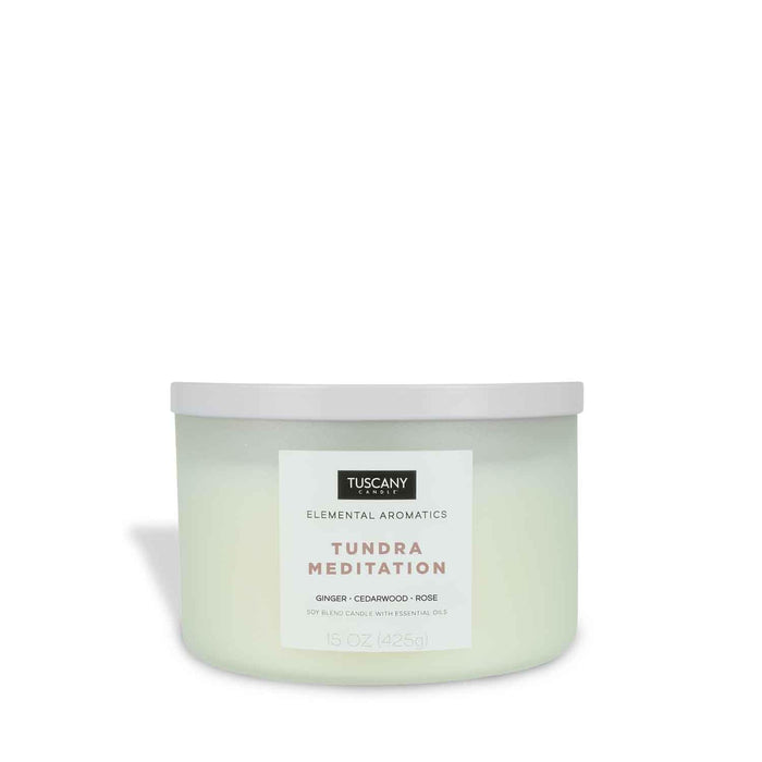 Empire Candle Tuscany Candle Elemental Aromatics Scented Candle, Tundra Meditation, 15 oz