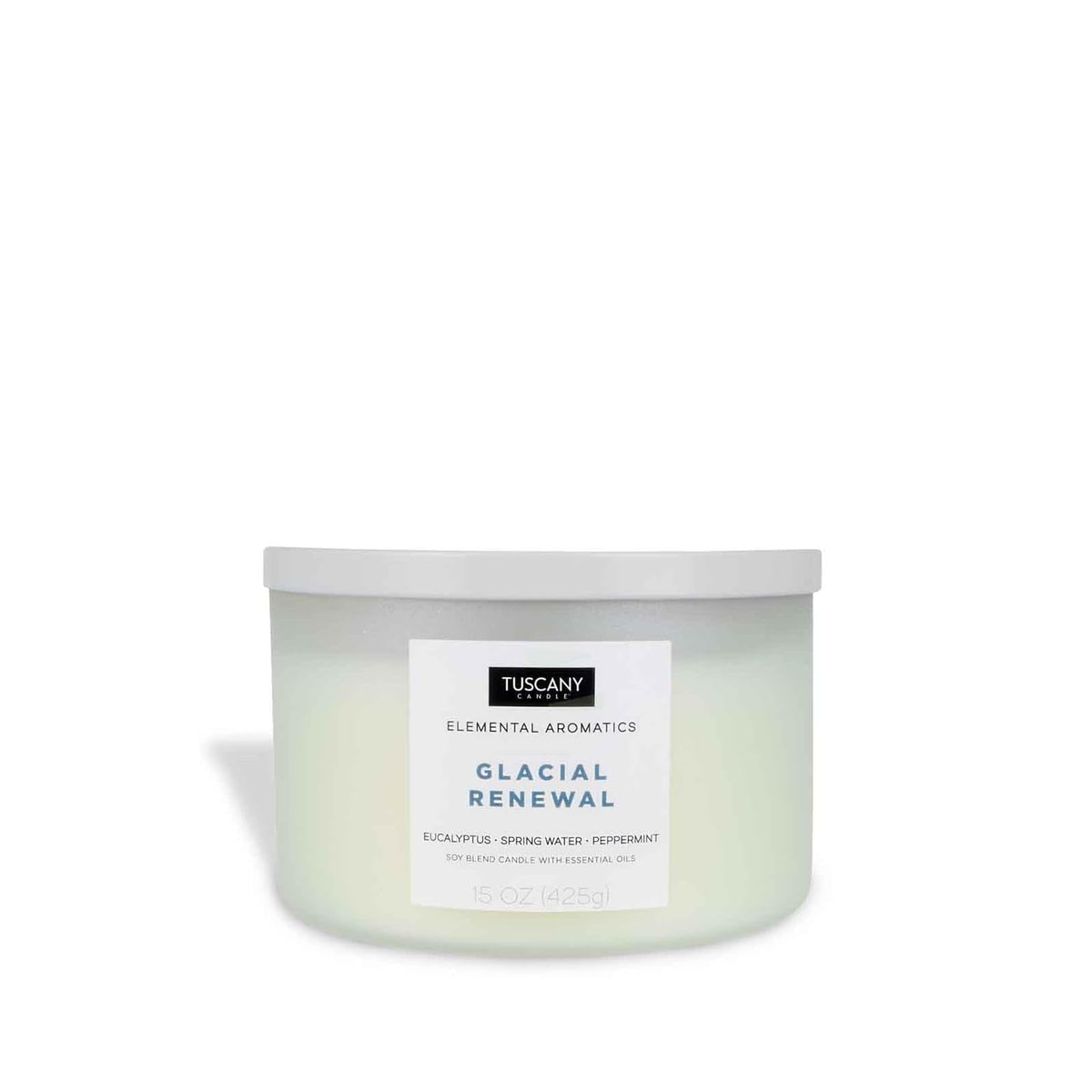Tuscany Candle Candle, 15 oz, White