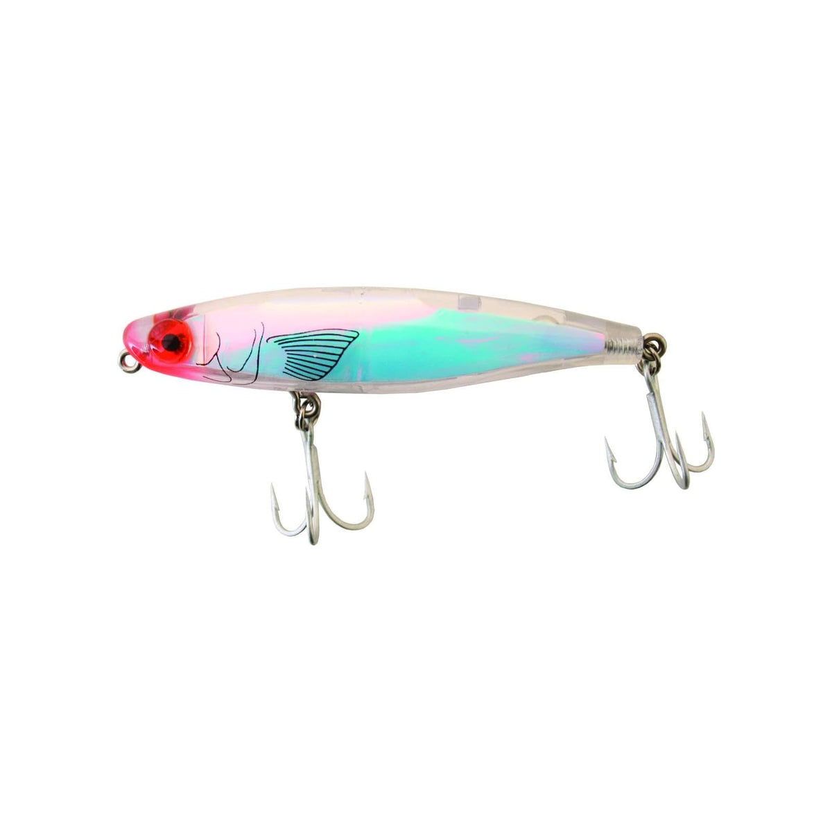 MirrOLure Fishing Hook, 3.5in 1/2oz, Silver Lum/Clear