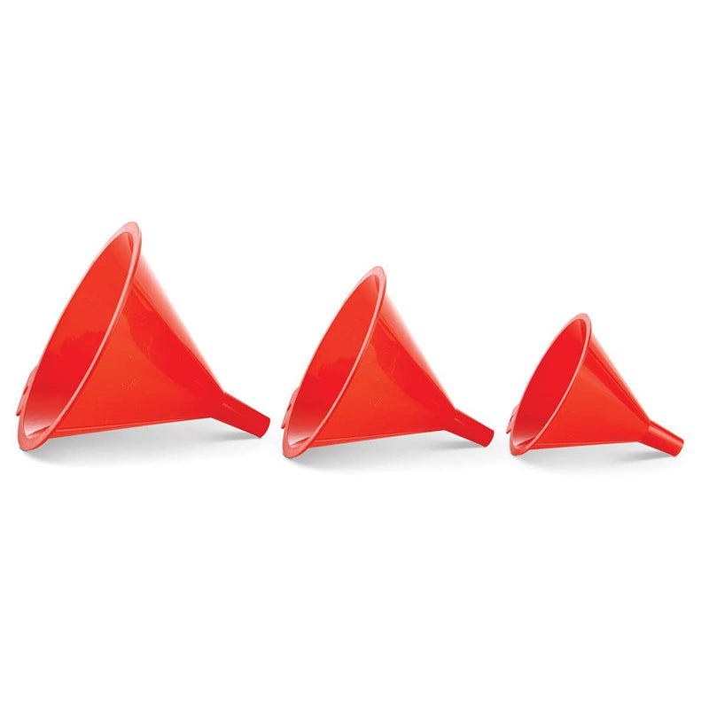 HIC Kitchen Plastic Funnel Set for Liquids and Dry Goods