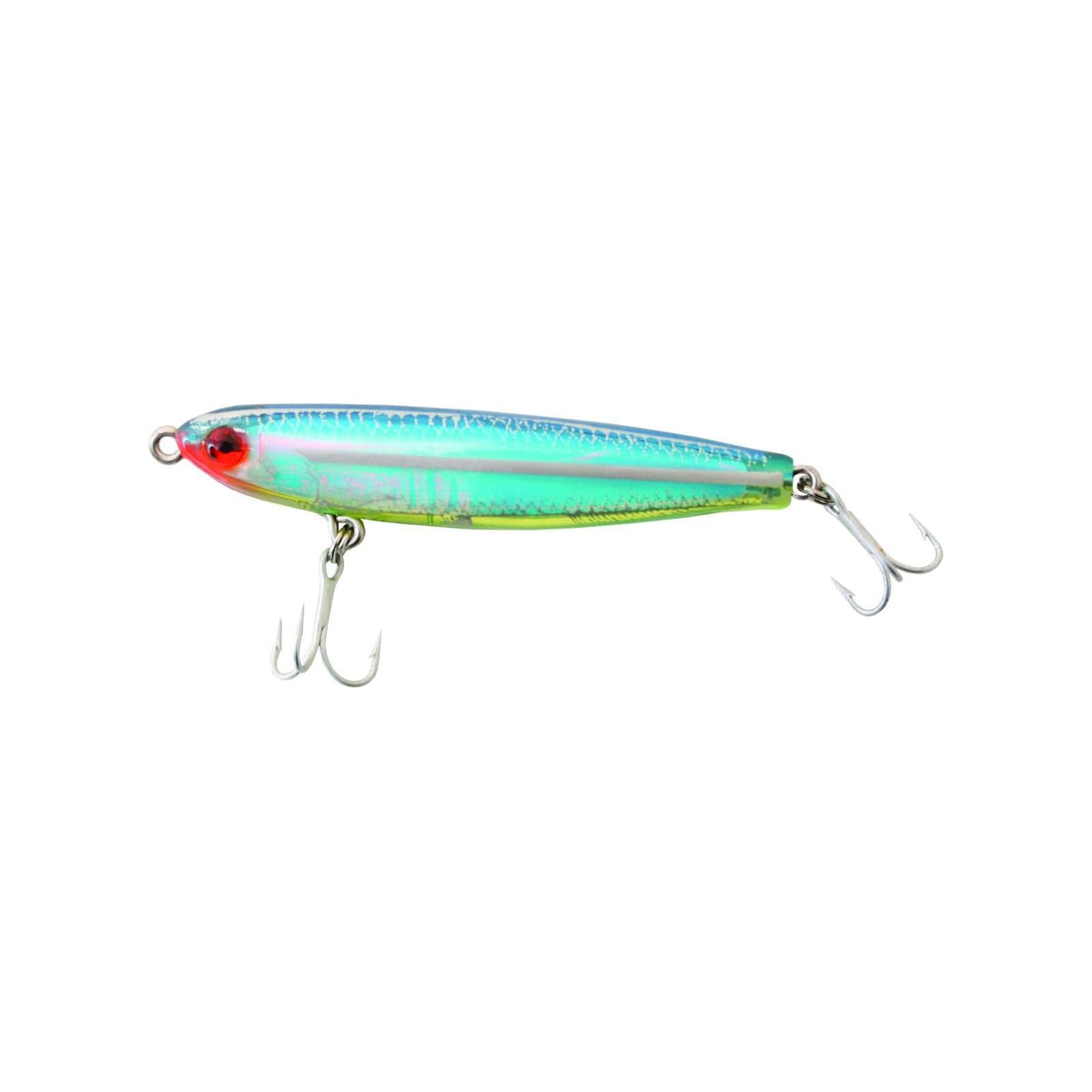 MirrOLure Fishing Hook, 3.25in 3/8oz, Blue Bk/Cht/Silver