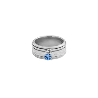 Ginger Snaps Ring, 6, blue sapphire