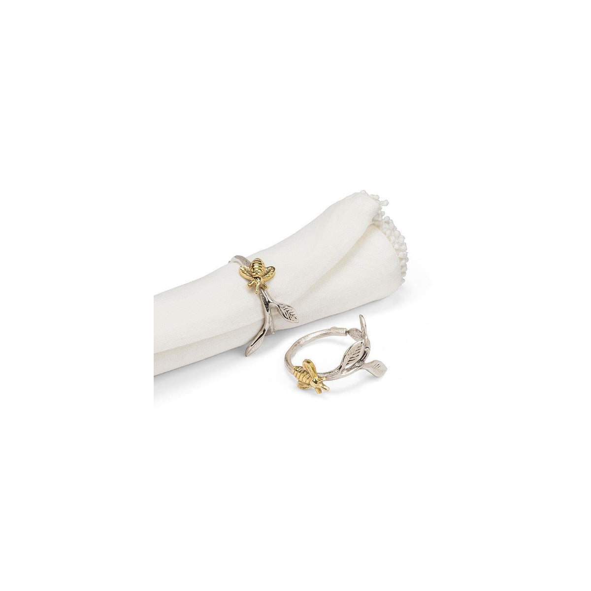 Abbott Collection Napkin Holder, 2 Inches, Nickelplated/Gold