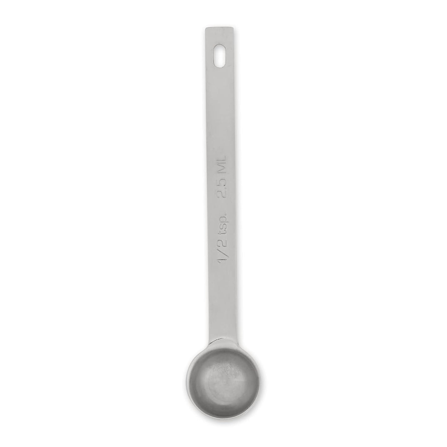 RSVP International Endurance Stainless Steel Open Stock Measuring Spoon, 1/2 Teaspoon