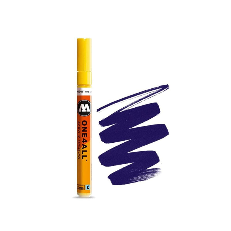 Molotow ONE4ALL Acrylic Paint Marker, 1.5mm, Violet Dark, 1 Each (127.420)