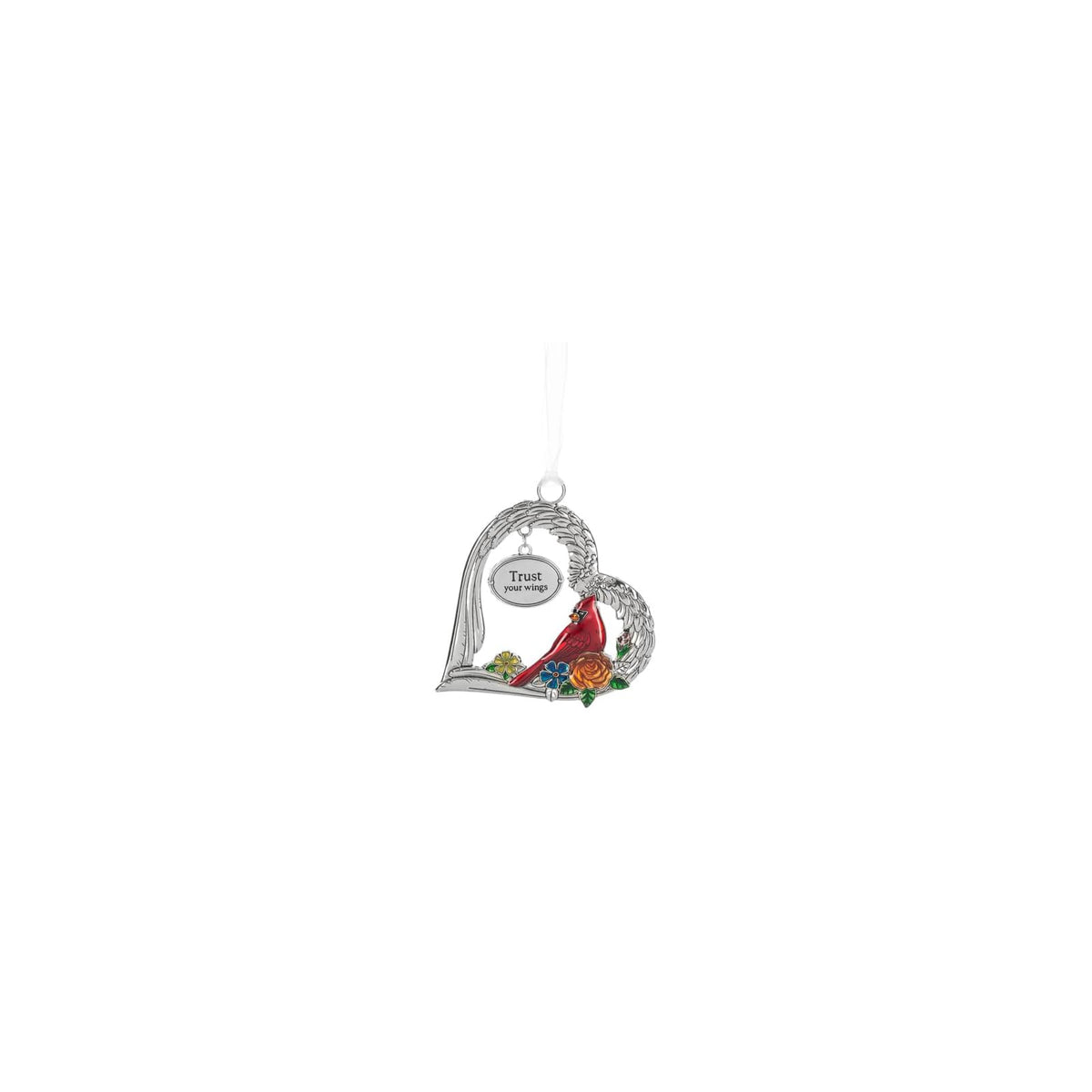 Ganz Hanging Ornament, 2.75 x 3 Inches, Silver