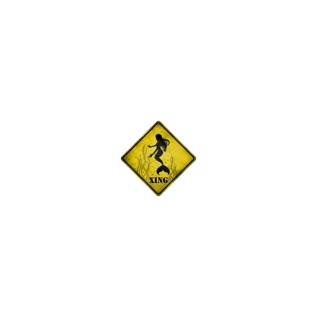SMART BLONDE Decorative Signage, 16.5"X16.5", yellow/black