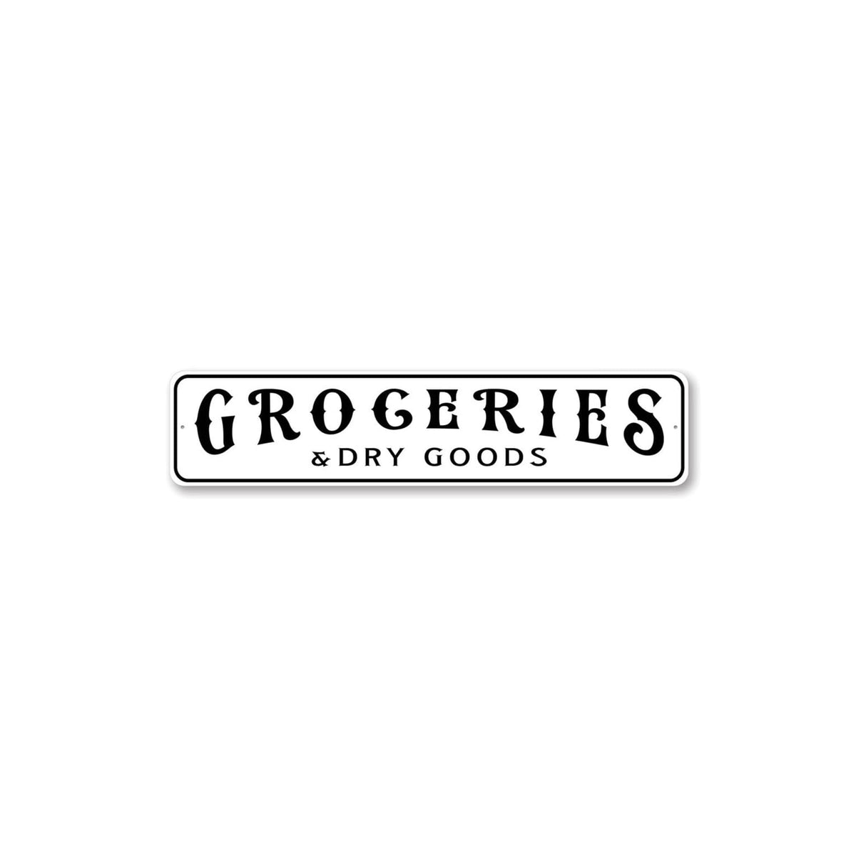 Lizton Sign Shop Decorative Signage, b) 4 x 18 Inches, White
