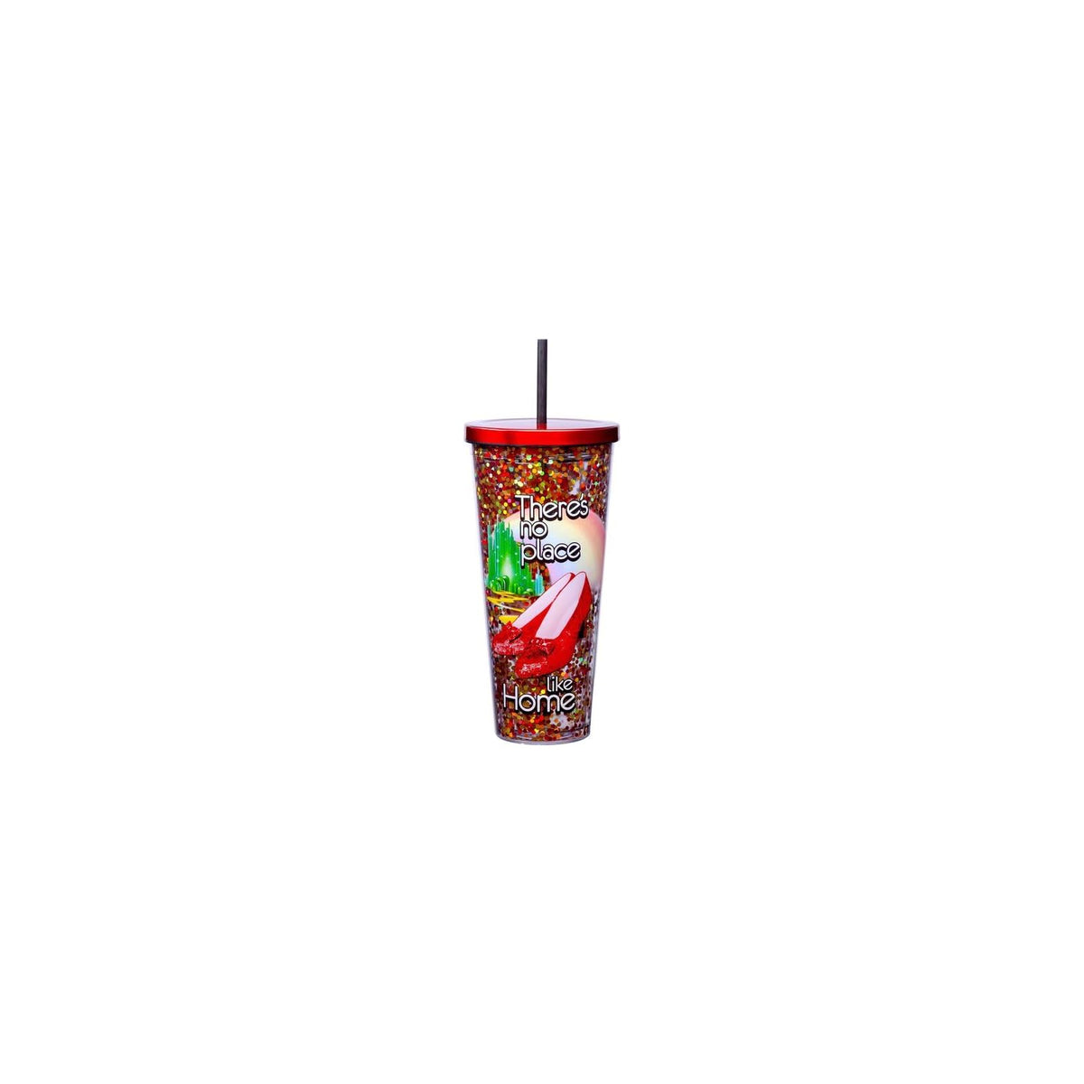 Spoontiques Drinking Cup, 32 Ounces, Ruby Slippers Glitter