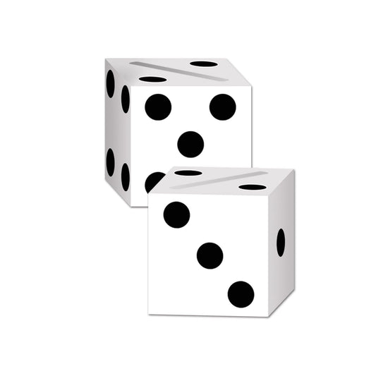 Beistle Storage Box, 6.5" x 6.5", Black/White
