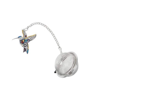 Ganz ER57978 Tea Infuser - Humming Bird, 1 1/2" Dia, Silver