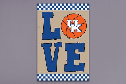 Magnolia Lane Universirty of Kentucky Football Love Garden Flag, Outdoor Decor