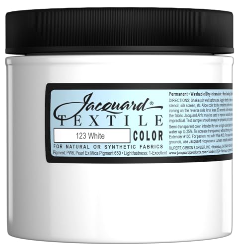 Jacquard Textile Paint 8 Oz White