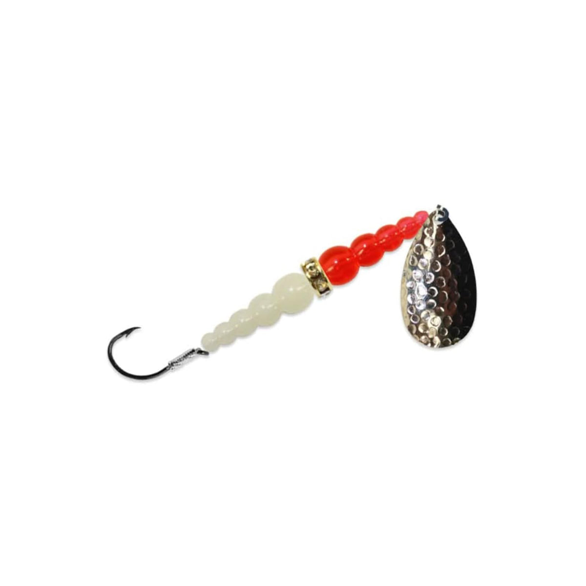 Mack's Lure Fishing Hook, #8, Nickel/Orange/Glow