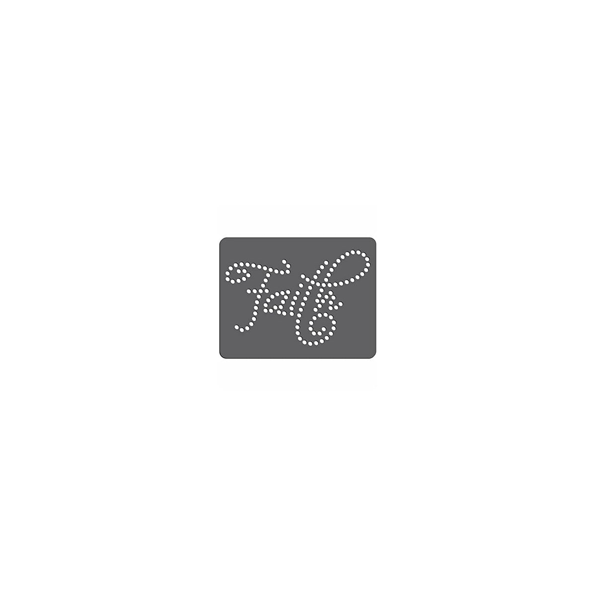 Rhinestone Genie Template Stencil, 10ss (3mm), Black