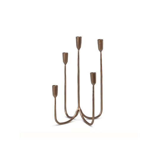 1.0.9 Candle Holder, 17.25 inches, Brass