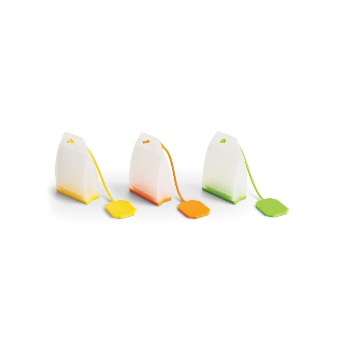 HIC Kitchen Tea Infuser, Silicone Tea Bags, Set/3, Silicone Tea Bags