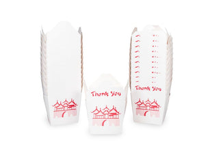 DHG PROFESSIONAL Chinese Take Out Boxes, Party Favor and Food Pail, Size 8 oz, Case Pack of 360