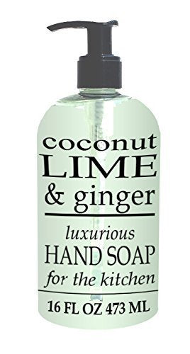Greenwich Bay Trading Co. Luxurious Hand Soap For The Kitchen, 16 Ounce, Coconut Lime & Ginger