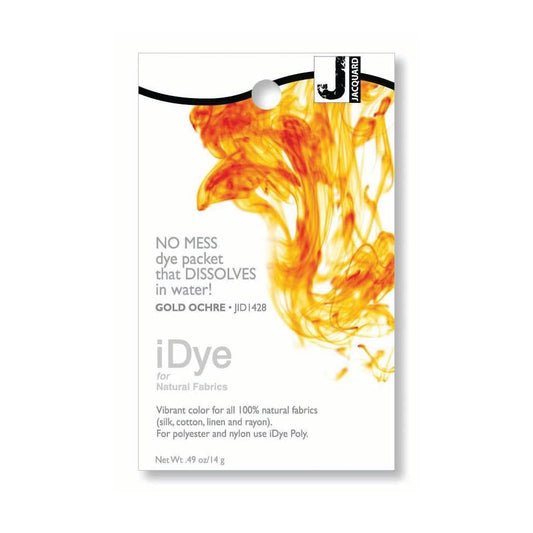 Jacquard 100% Natural, Gold Ochre iDye Fabric Dye, One Size