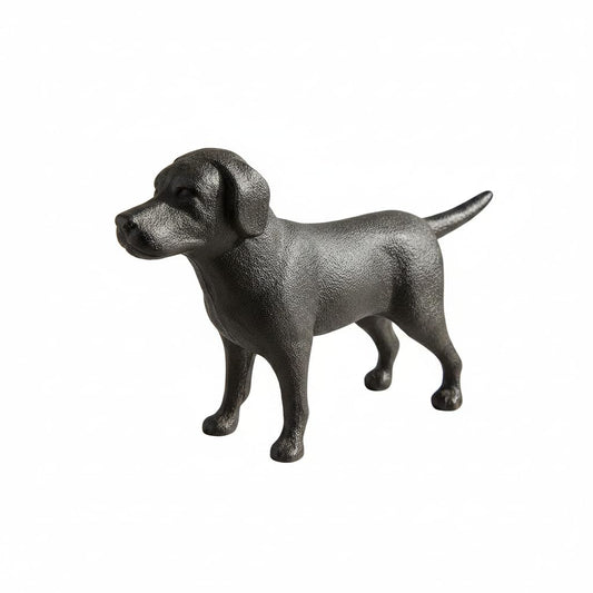Comfy Hour Antique & Vintage Interior Decor Collection, Animal Edition Cast Iron 7.6" Standing Dog Figurine, Gift for Dog Person, Antique Black