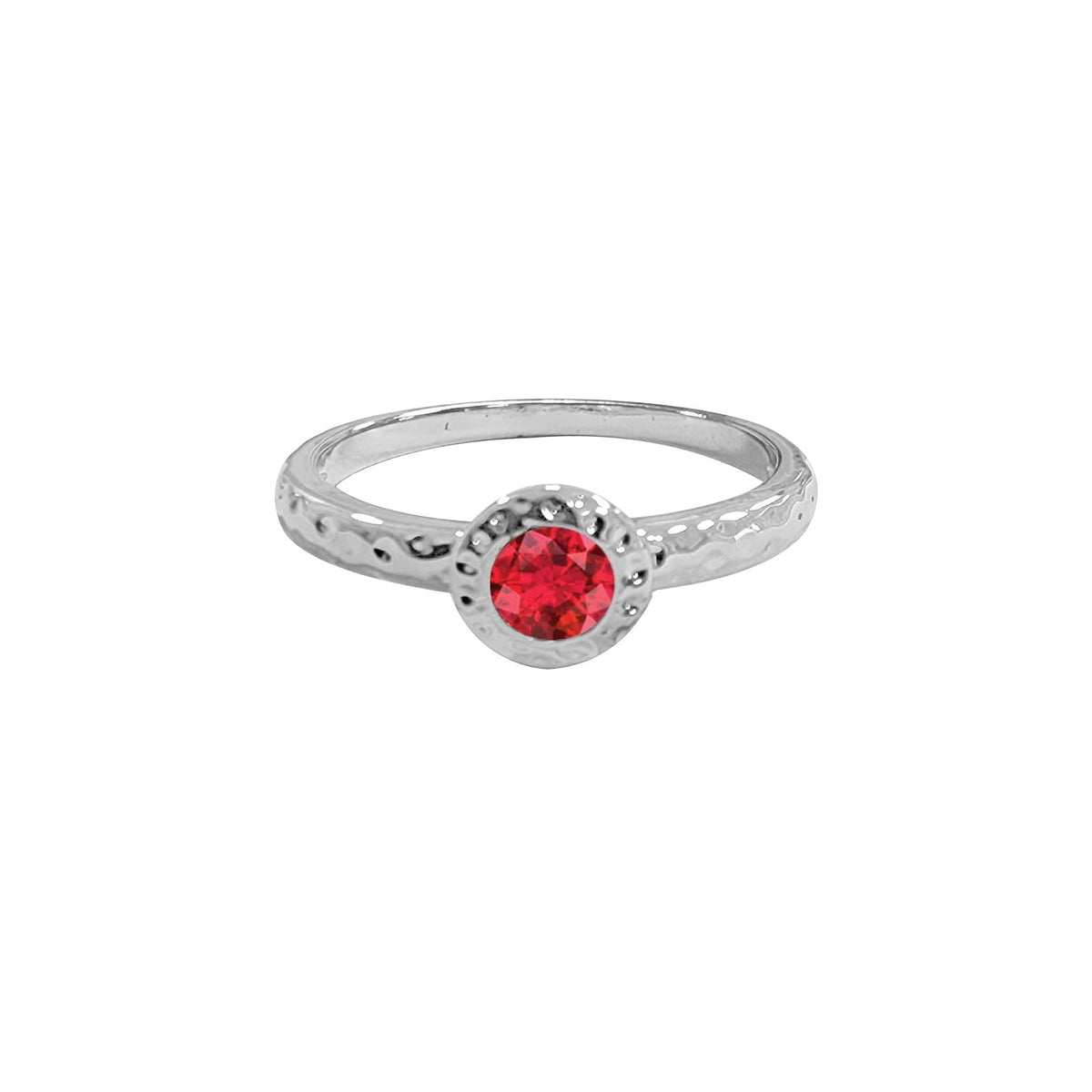Maya J Figurine, Size 6, White Gold (Ruby)