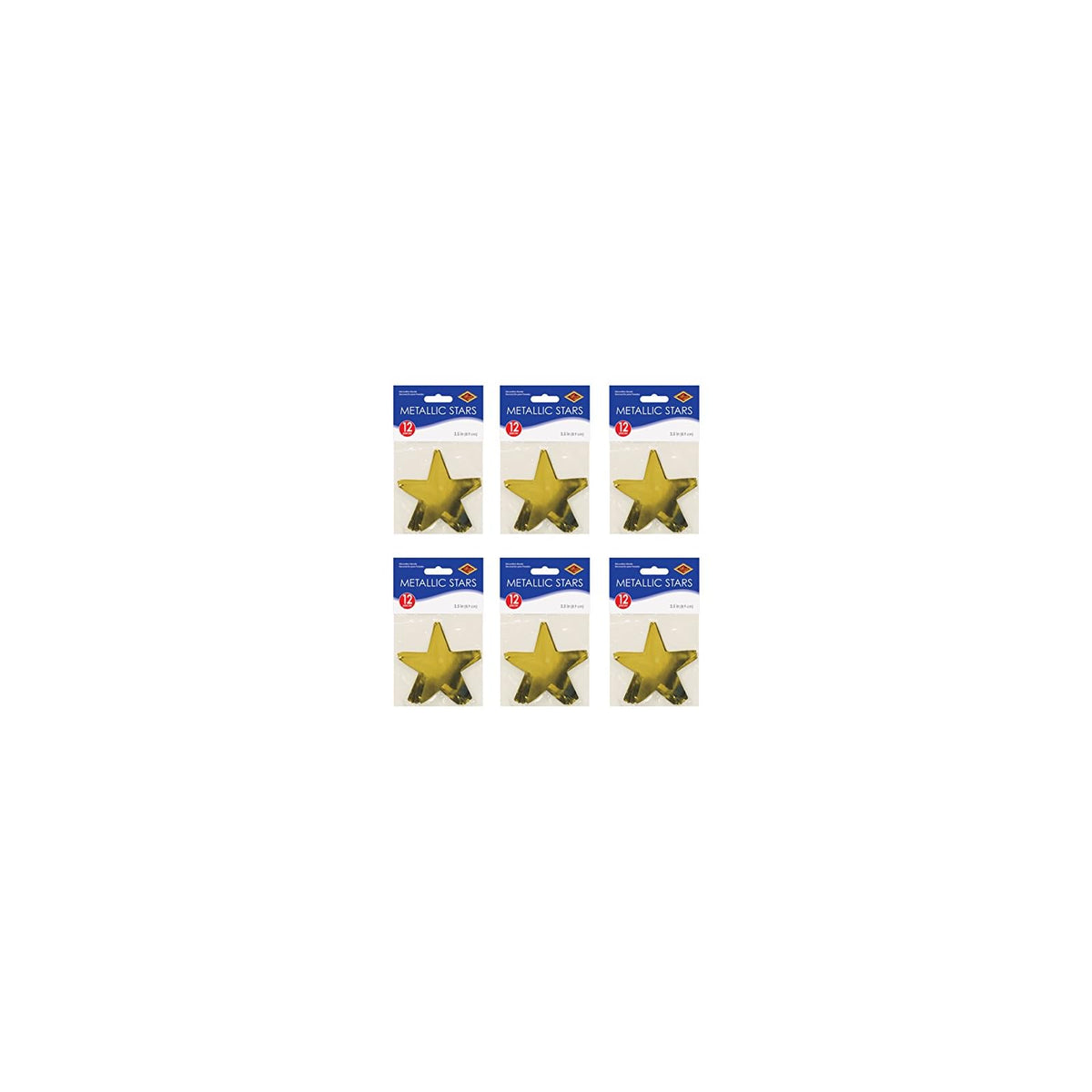 Beistle Decorative Cutout, 3.5 inches, Gold