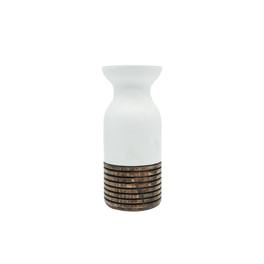 Foreside Home and Garden Figurine, 8"H x 4"L x 4"W Inches, White