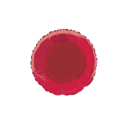 Unique Balloon, 5 Count (Pack of 1), Ruby Red