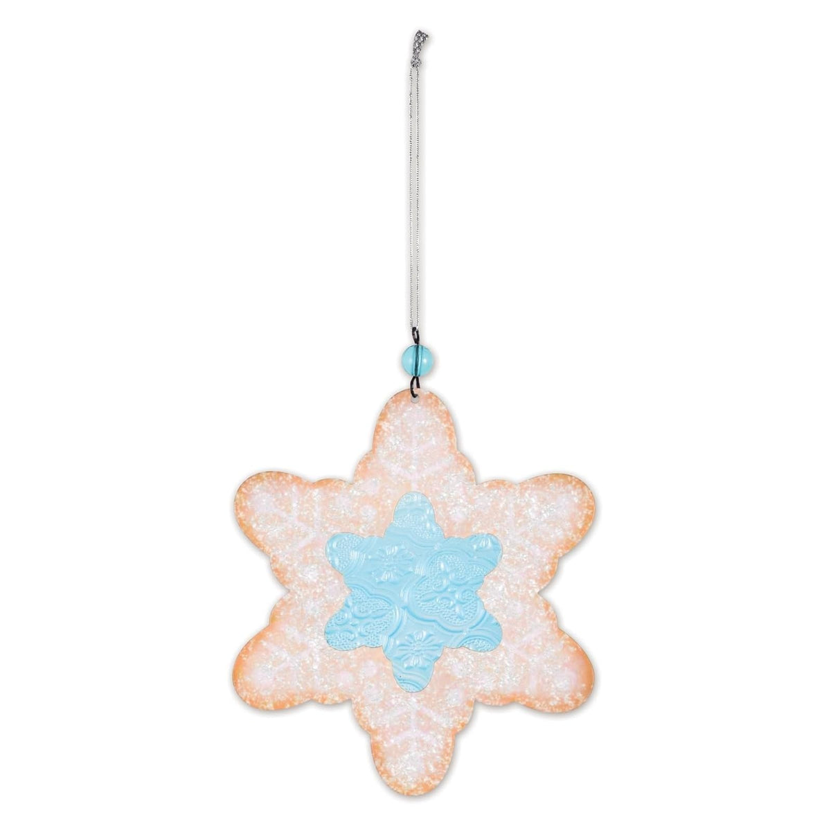 Sunset Vista Designs Hanging Ornament, 10.75 Inch, White/Blue