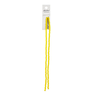 John Bead Craft Bead, 3mm x 4mm, Opaque Yellow