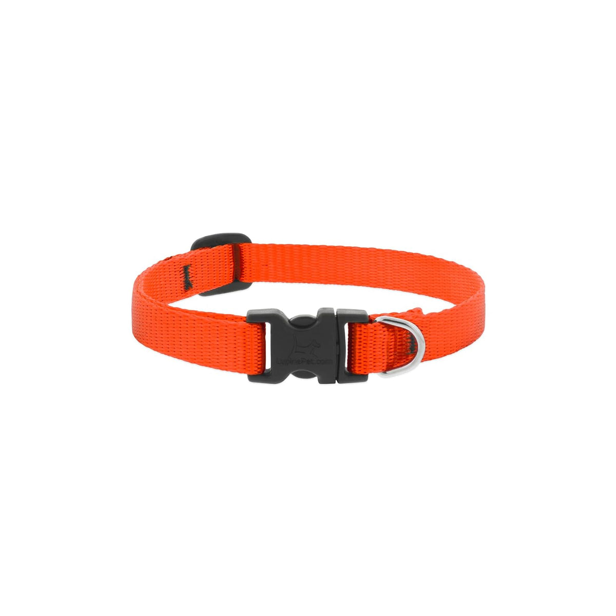 LupinePet Animal Collar, 1/2" wide; adjusts 6"-9", Blaze Orange