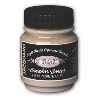 Sneaker Series Neopaque Paint by Jacquard, Highly Pigmented, Flexible and Soft, for Use on a Variety of Surfaces, 2.25 Ounces, Concrete Grey