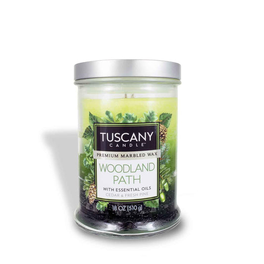 Empire Candle Tuscany Candle Woodland Path with Essential Oils Cedar and Fresh Pine 2 Wick 180z