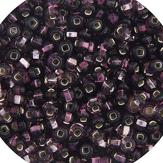 Dazzle-It! Craft Bead, 6/0, Silver Lined Lilac Mix