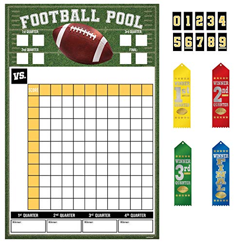 Amscan Football Pool Ribbons Party Game Kit, Multicolor
