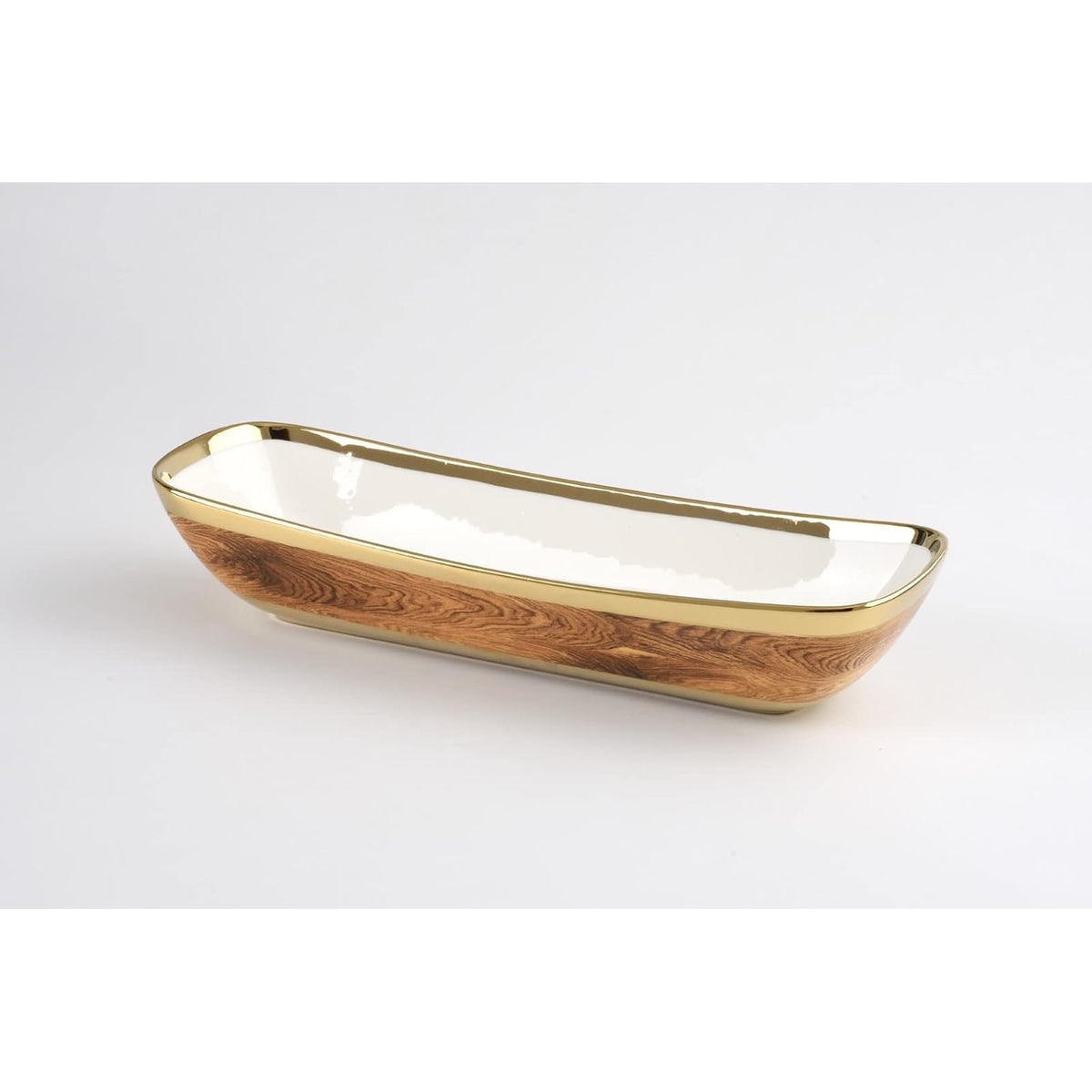 Pampa Bay Tray, 2.8" x 4.5" x 14", Woodgrain Finish