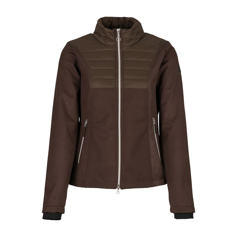 HORZE Womens Maeve Softshell Hybrid Jacket - Chocolate Chip Brown - 12