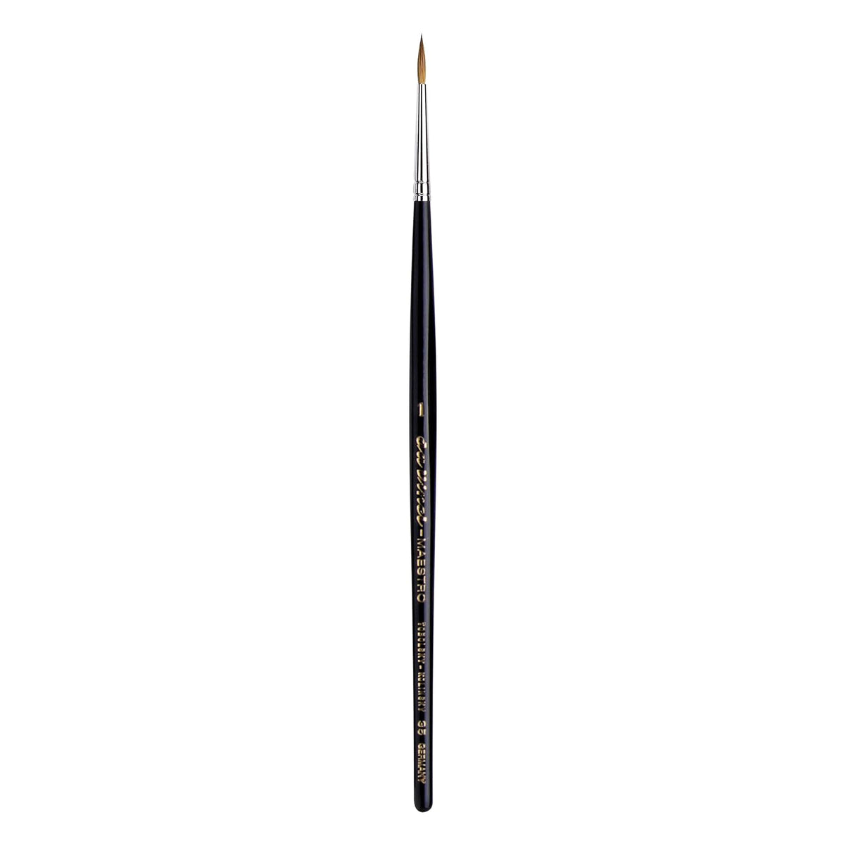 da Vinci Paint Brush, Size 1, Black/Silver/Brown