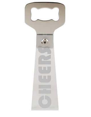 DesignStyles Acrylic Beer & Can Bottle Opener, worded - Cheers